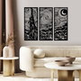 Wallity Escultura de pared Vangogh en Negro
